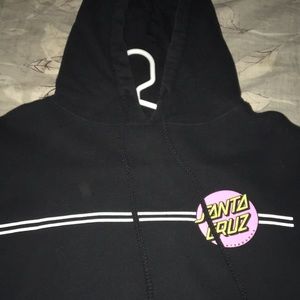 Black Santa cruz skate hoodie